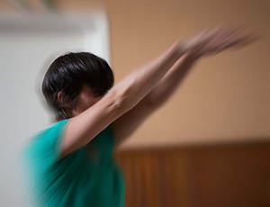 posture accroupie: utkatasana
